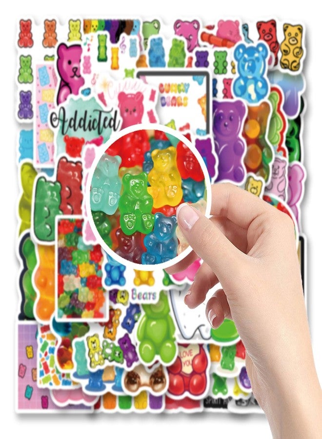 YEESACG 63Pcs Candy Sticker Kawaii Waterproof Pack | Aesthetics Vsco Funny Cool Deacls Graffiti Stickers Vinyl for Water Bottle Skateboard Luggage Laptop - Image 4
